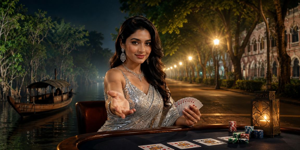 সুন্দরবনের প্রেক্ষাপটে বাংলাদেশি গেমার রামি খেলছেন