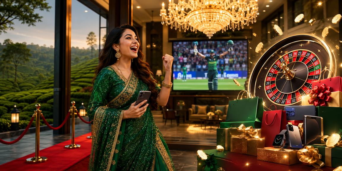 সিলেটে লাল সবুজ পতাকার সামনে ক্রিকেট বেটিং করছেন ব্যবহারকারী